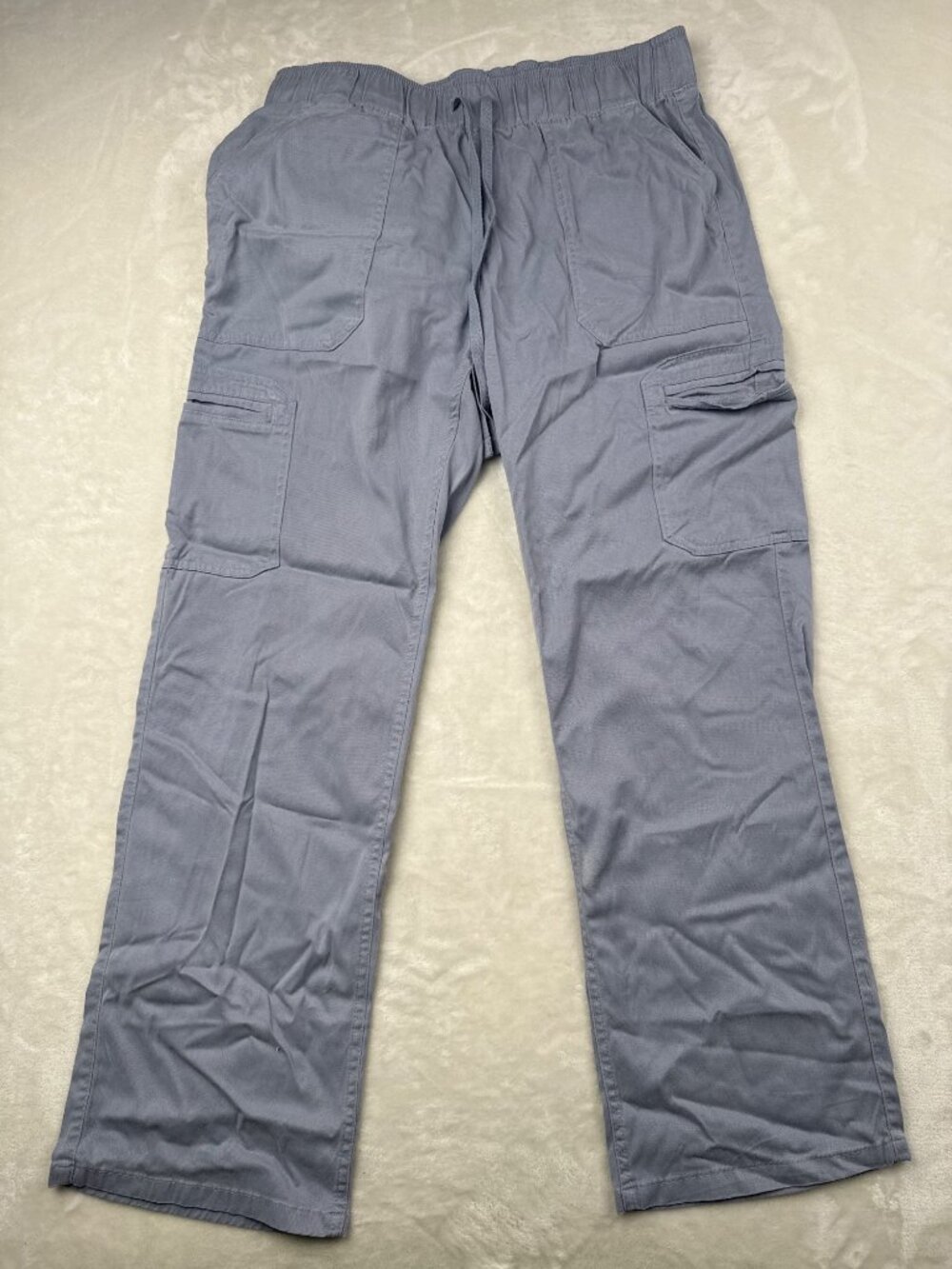 Buffalo David Bitton Womens Tencel Pull-On Cargo Pants In Blue Size M 30" Inseam